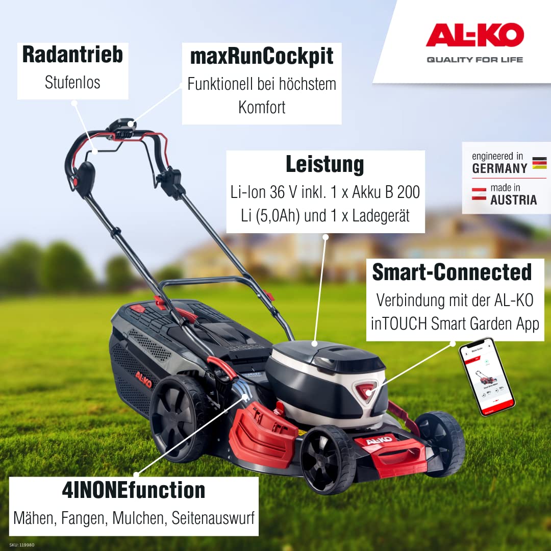 al-ko-512-li-vs-w-premium-akku-rasenm-her-51-cm-2x-36v-bis-1-000-m-inkl-akku image 4