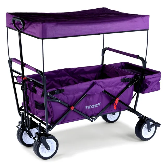 fuxtec-bollerwagen-jw-76cp-lila-mit-sonnendach-b-ware image 1
