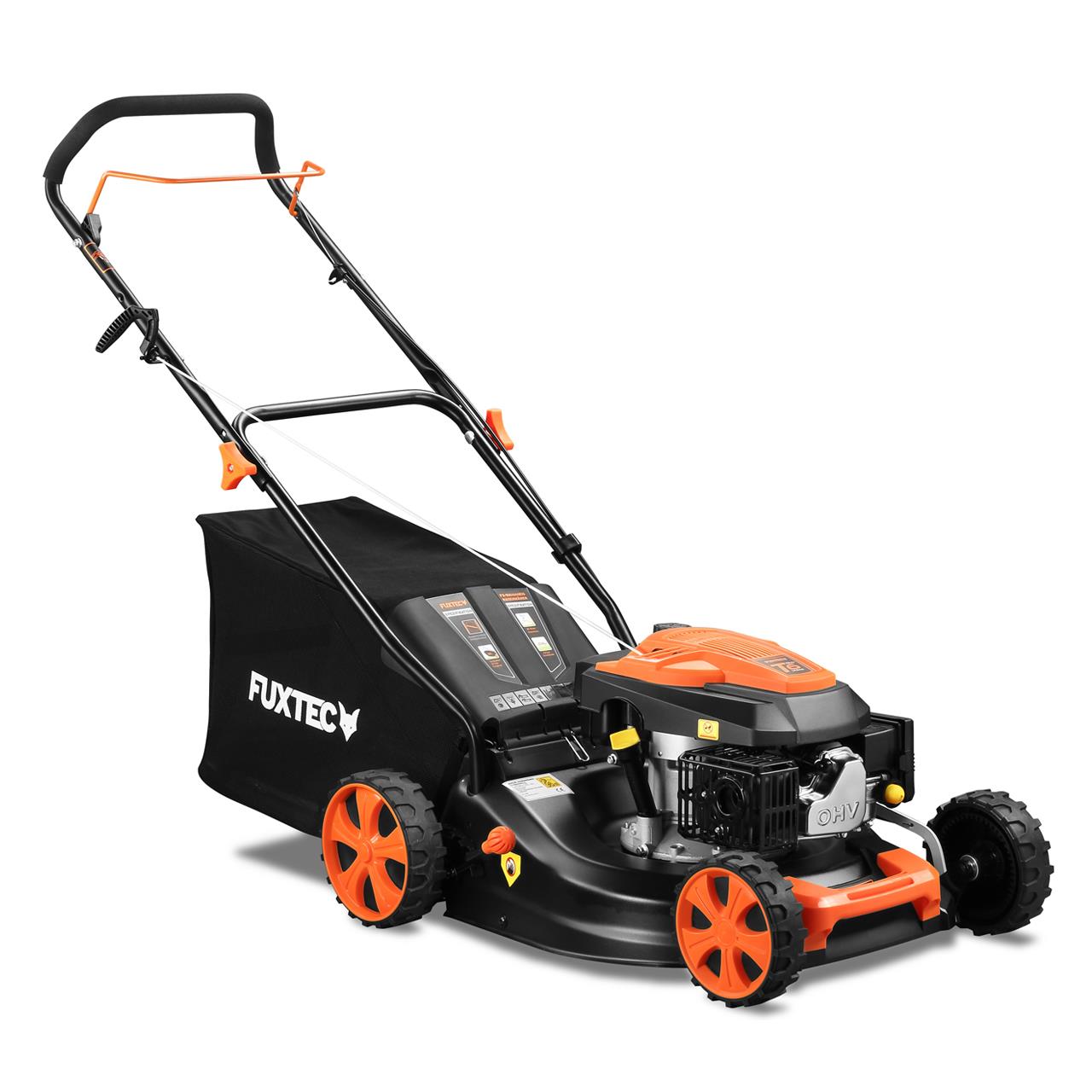 fuxtec-fx-rm4646eco-benzin-rasenm-her-46-cm-mit-146-ccm-und-stahlgeh-use image 3