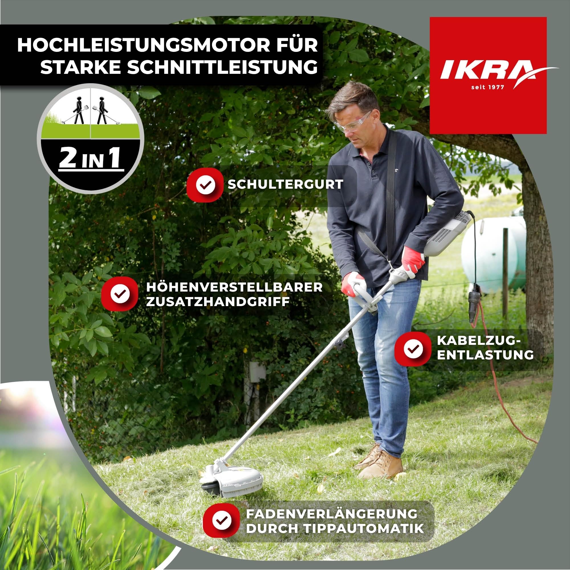 ikra-ies-1000-c-elektro-sense-1000-w-37-cm-faden-23-cm-messer-inkl-zubeh-r image 3
