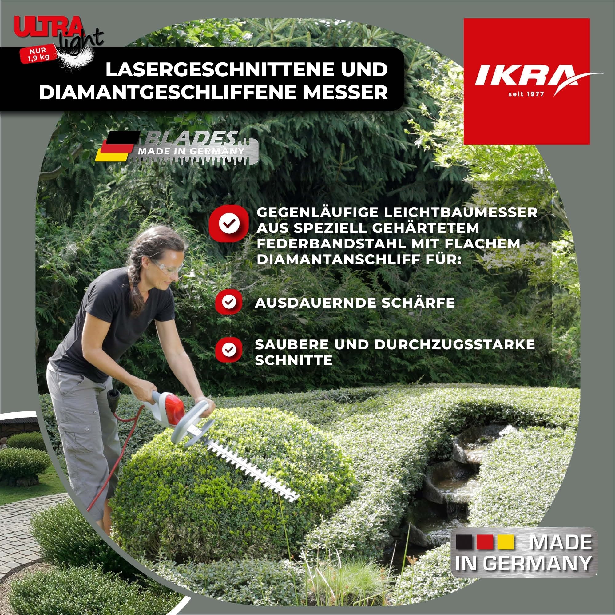 ikra-elektro-heckenschere-ultralight-fhs-1545-500w-45cm-1-9kg image 4
