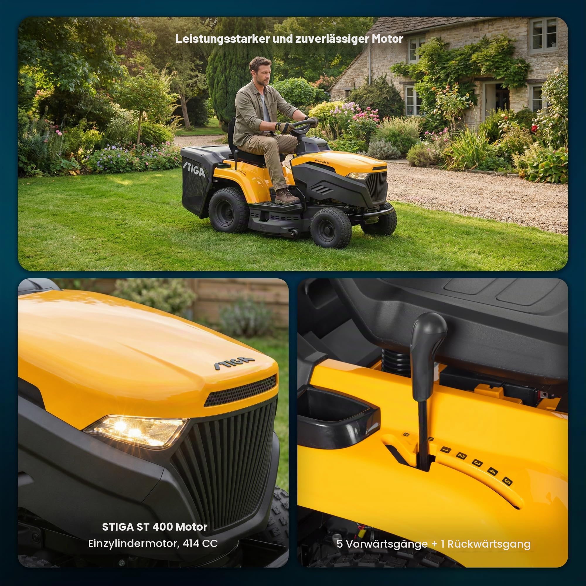 stiga-estate-384-m-benzin-gartentraktor-414-cm-st-400-motor-84-cm-m-hdeck-200-l- image 3