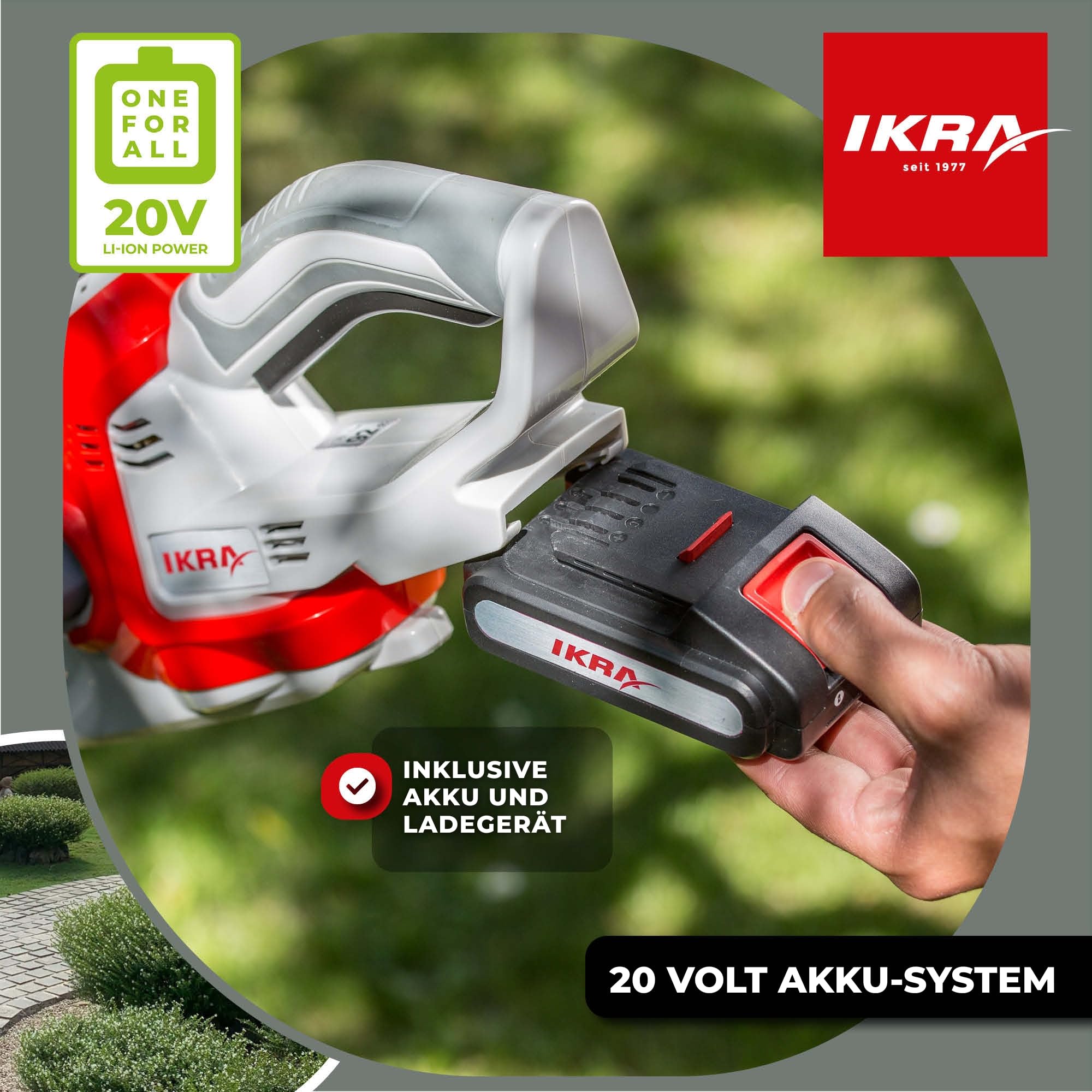 ikra-iahs-20-1-akku-heckenschere-54-cm-inkl-20v-akku-ladeger-t image 3