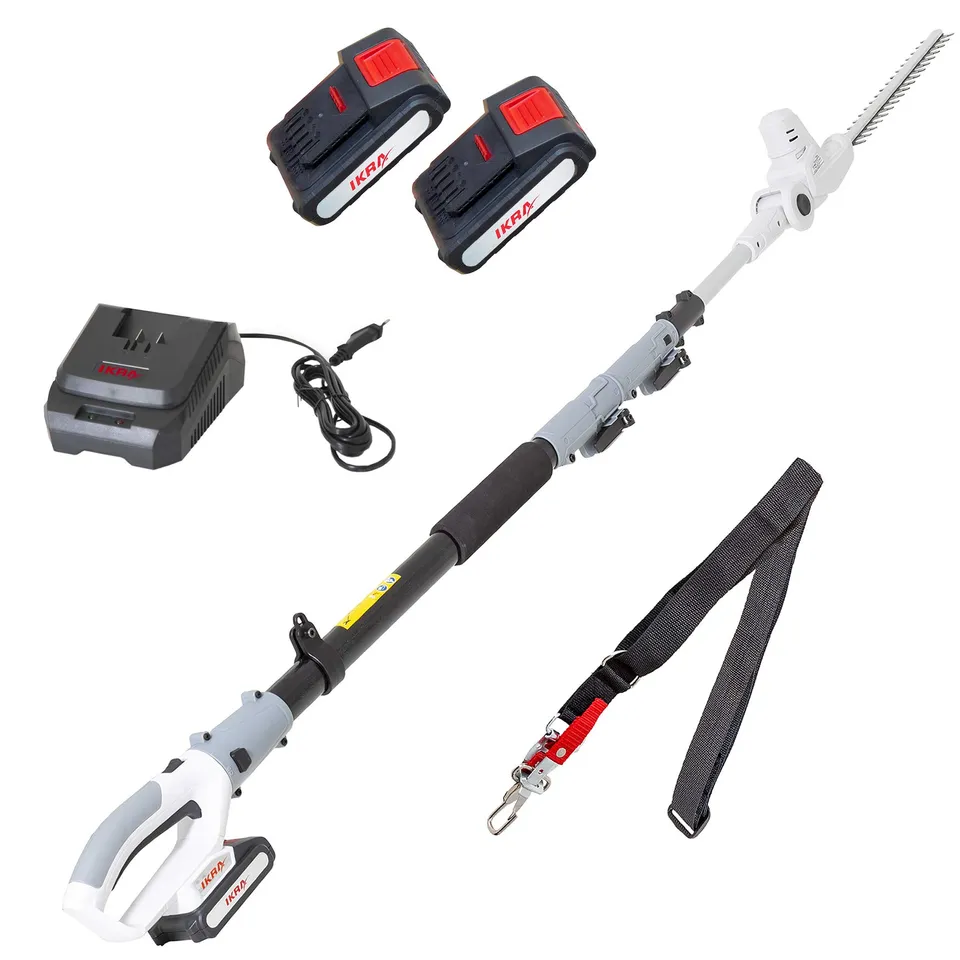 ikra-icph-2040-akku-teleskop-heckenschere-40-cm-inkl-2-akkus-und-schnelllader image 1
