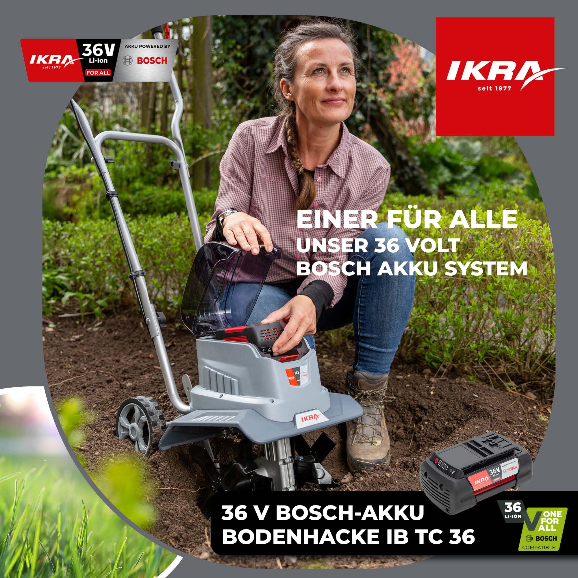 ikra-ib-tc-36-akku-bodenhacke-motorhacke-ohne-akku-18-30-cm image 2