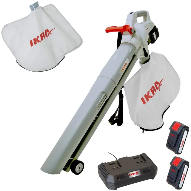 ikra-icbv-2-20-akku-3in1-laubbl-ser-laubsauger-h-cksler-inkl-2x-akku image 1