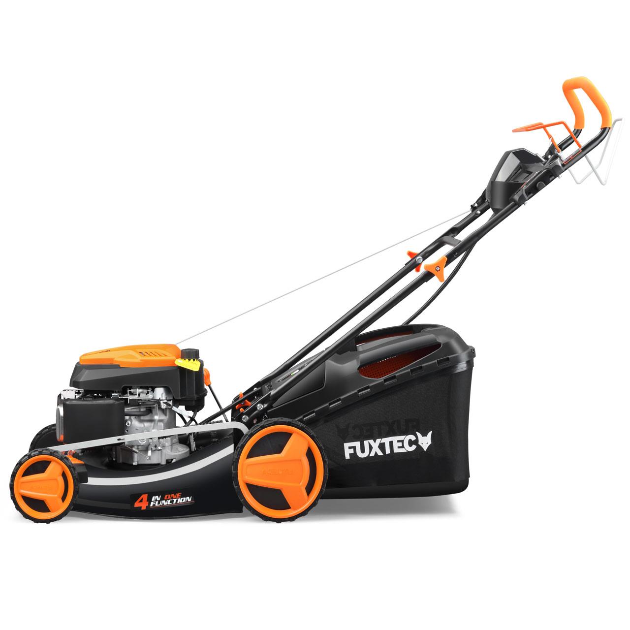 fuxtec-fx-rm5196es-benzin-rasenm-her-mit-e-start-und-zipgo-b-ware image 3