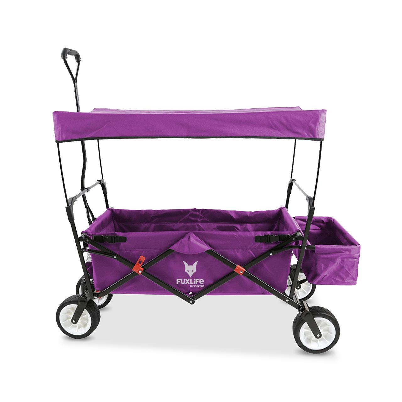 fuxlife-bollerwagen-fx-ct350-f-r-2-kinder-mit-sonnendach-upf-50 image 6