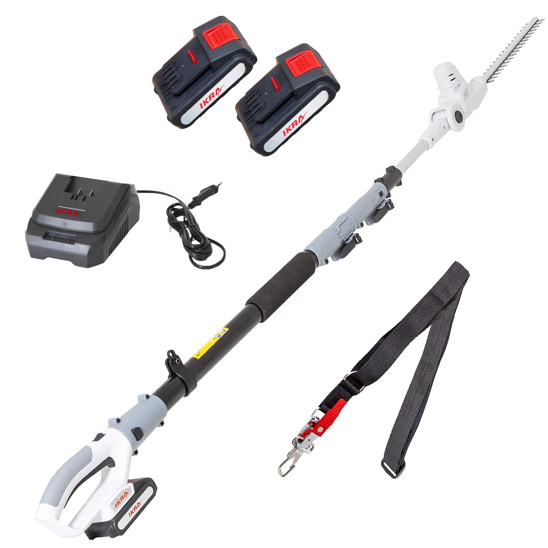 ikra-icph-2040-akku-teleskop-heckenschere-40-cm-inkl-2-akkus-und-schnelllader image 1