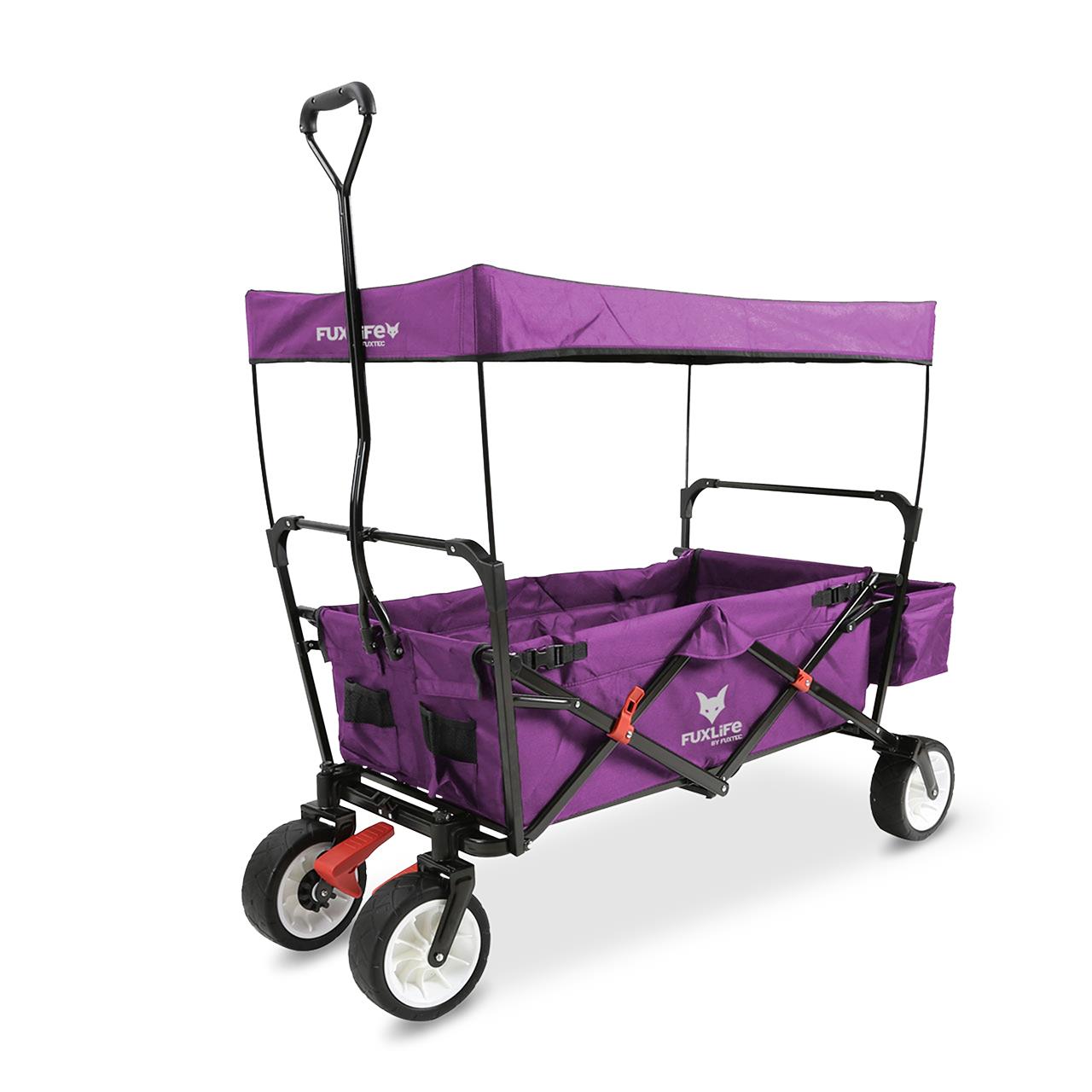 fuxlife-bollerwagen-fx-ct350-f-r-2-kinder-mit-sonnendach-upf-50 image 7