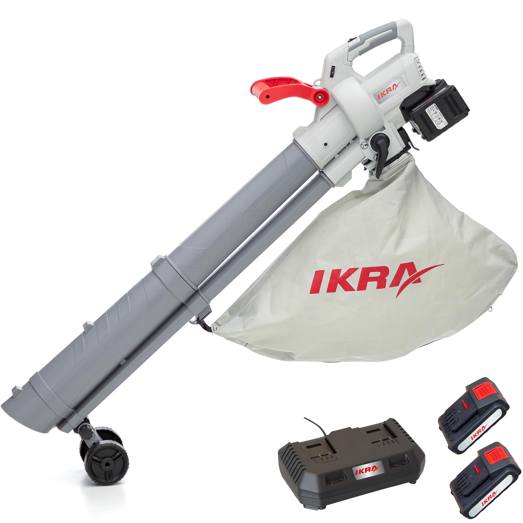 ikra-ials-2-20-3in1-akku-laubbl-ser-laubsauger-mit-2-akkus-und-ladeger-t image 1