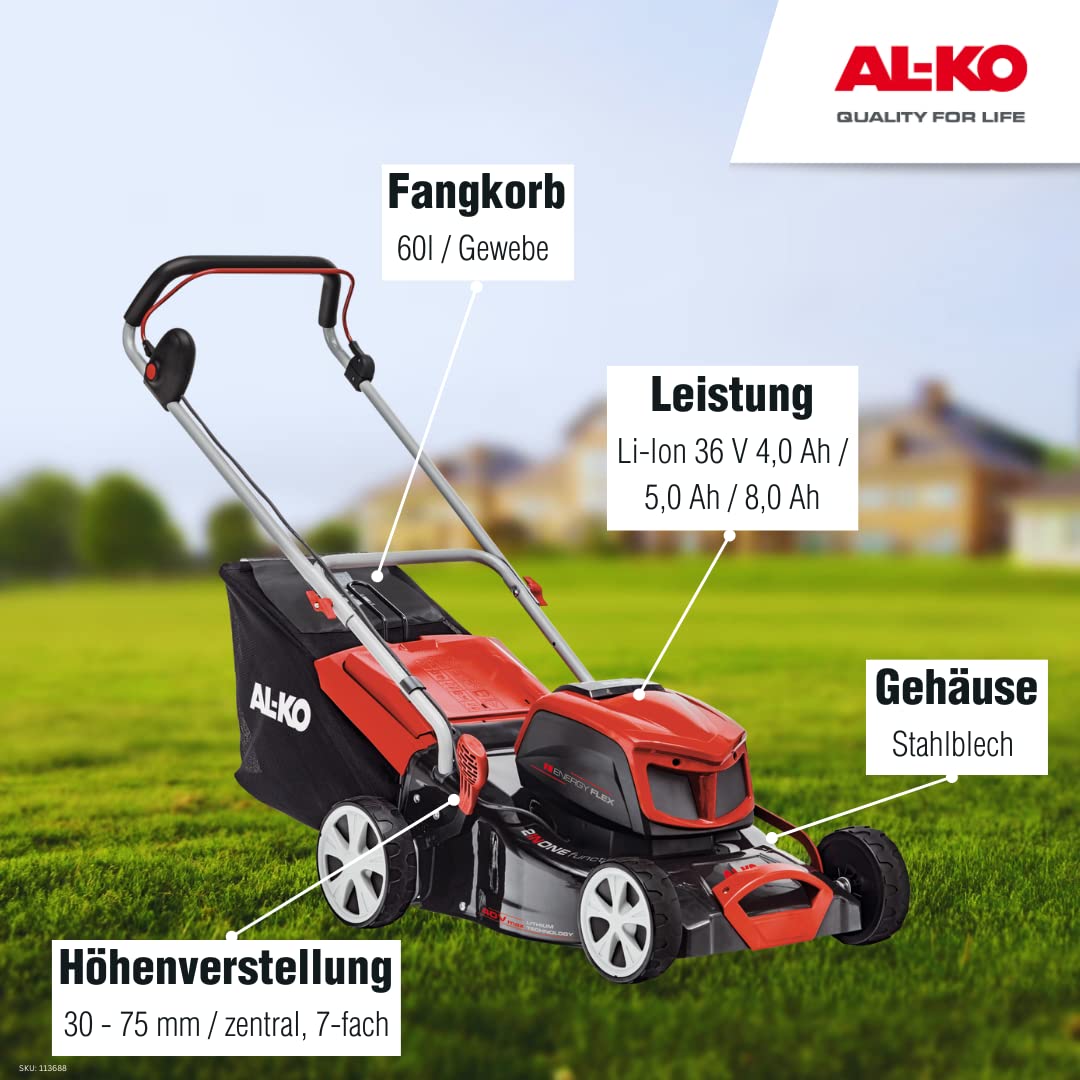 al-ko-36-v-akku-rasenm-her-42-9-li-42-cm-stahlblechgeh-use-ohne-akku image 2