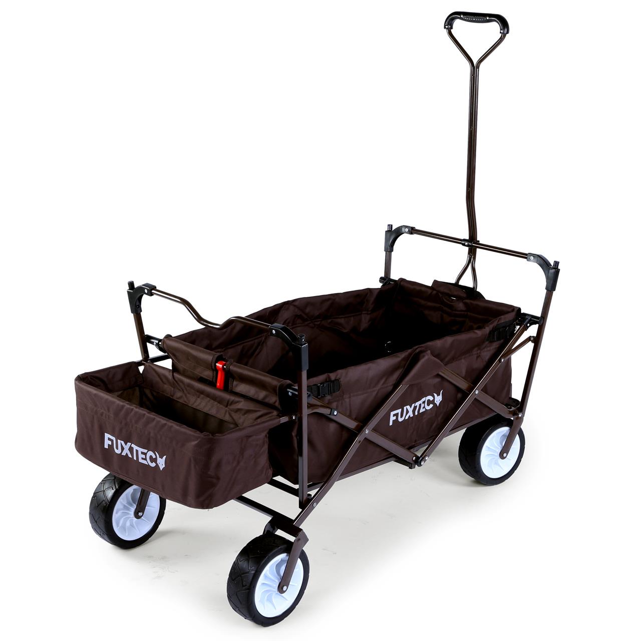 fuxtec-bollerwagen-fx-bw100-schokobraun-faltbar-bis-75-kg-b-ware image 5