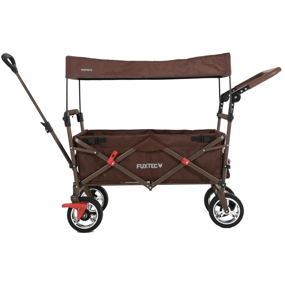 fuxtec-bollerwagen-fx-ct700-faltbar-in-grau-mit-uv-sonnendach-und-schiebegriff-b image 1