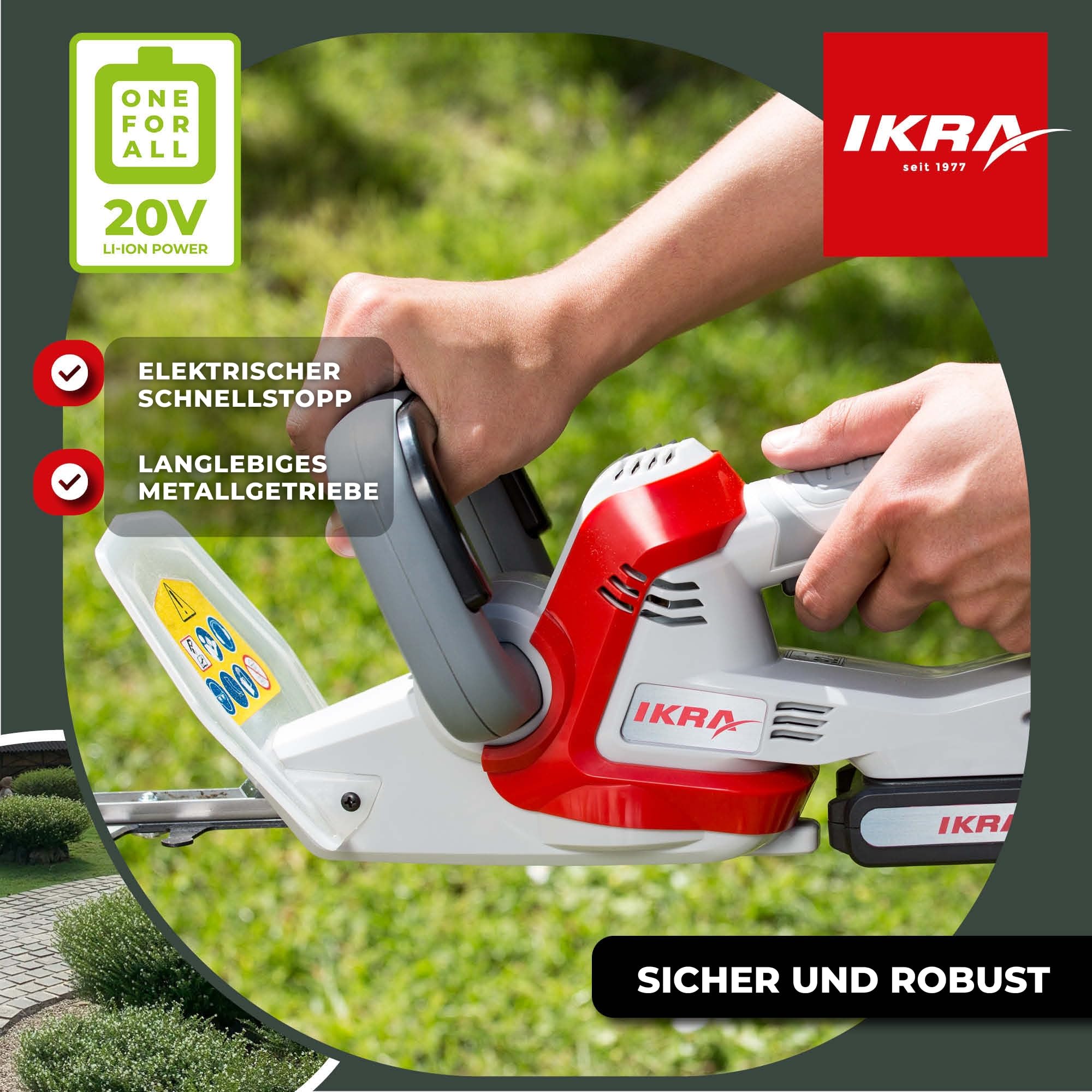 ikra-iahs-20-1-akku-heckenschere-54-cm-inkl-20v-akku-ladeger-t image 4