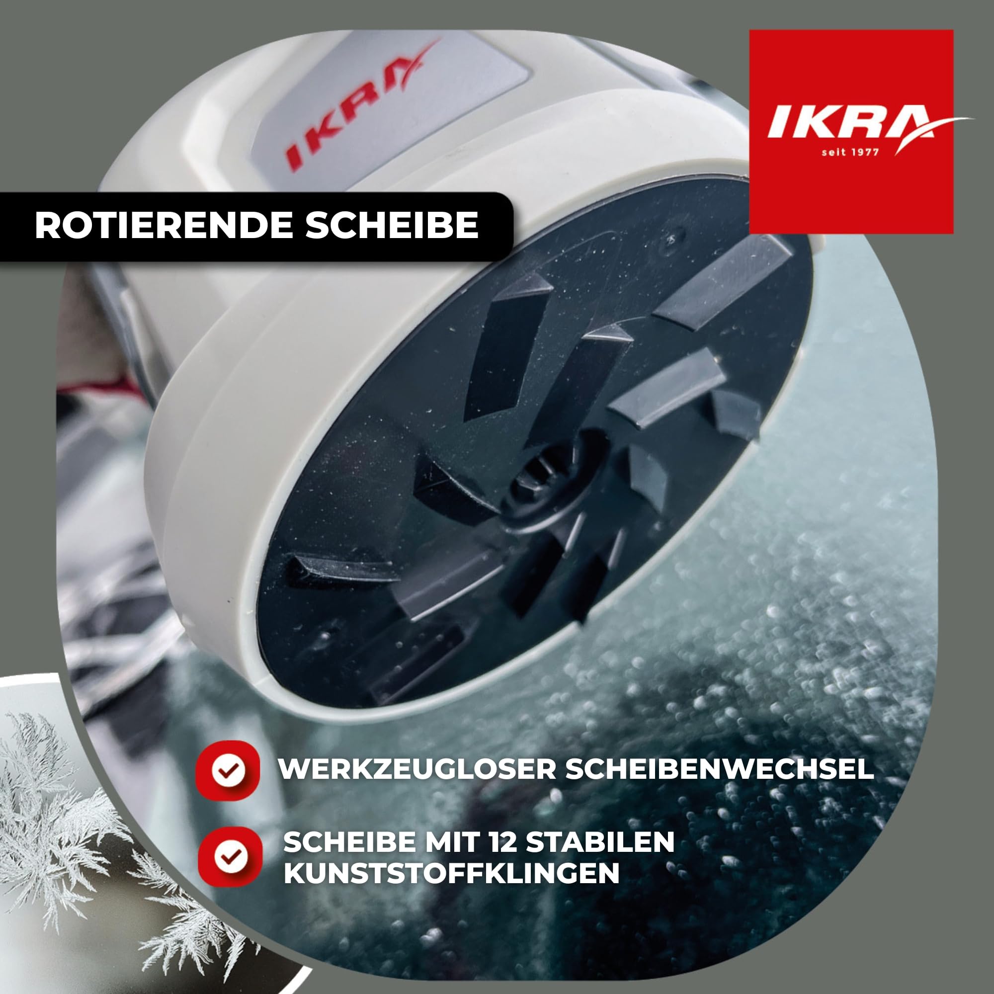 ikra-iaek-74-akku-eiskratzer-auto-mit-akku-12-klingen-scheibe image 2