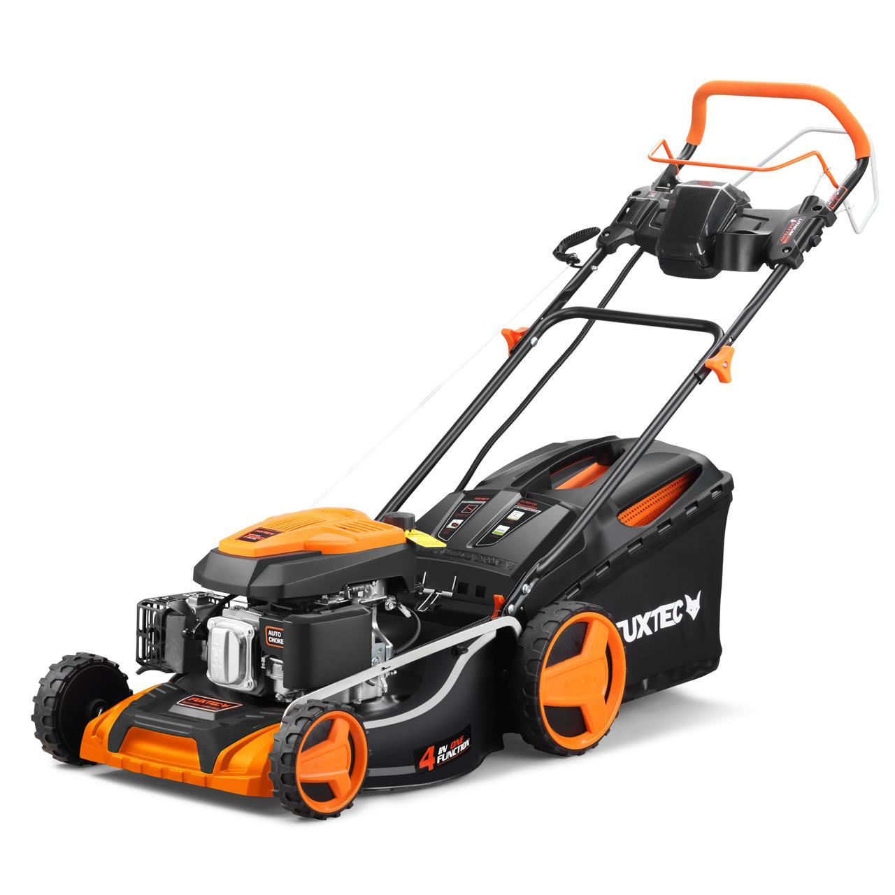 fuxtec-fx-rm5196es-benzin-rasenm-her-mit-e-start-und-zipgo-b-ware image 6