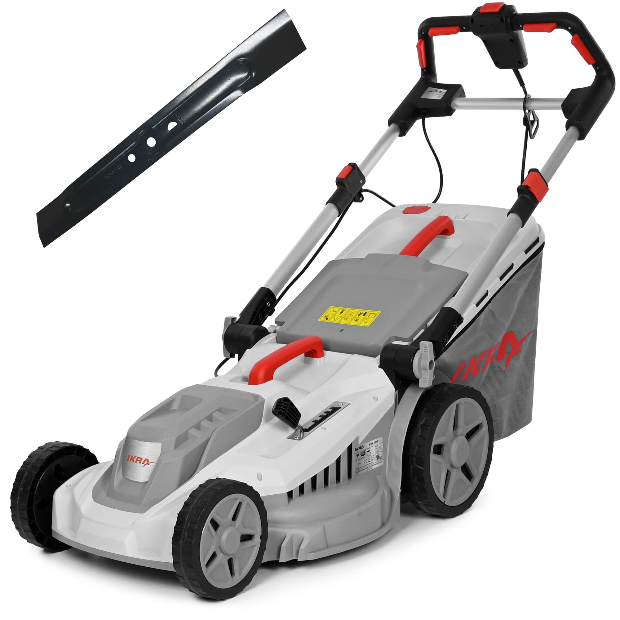 ikra-ierm-2043-t-elektro-rasenm-her-2000w-43-cm-inkl-ersatzmesser image 1