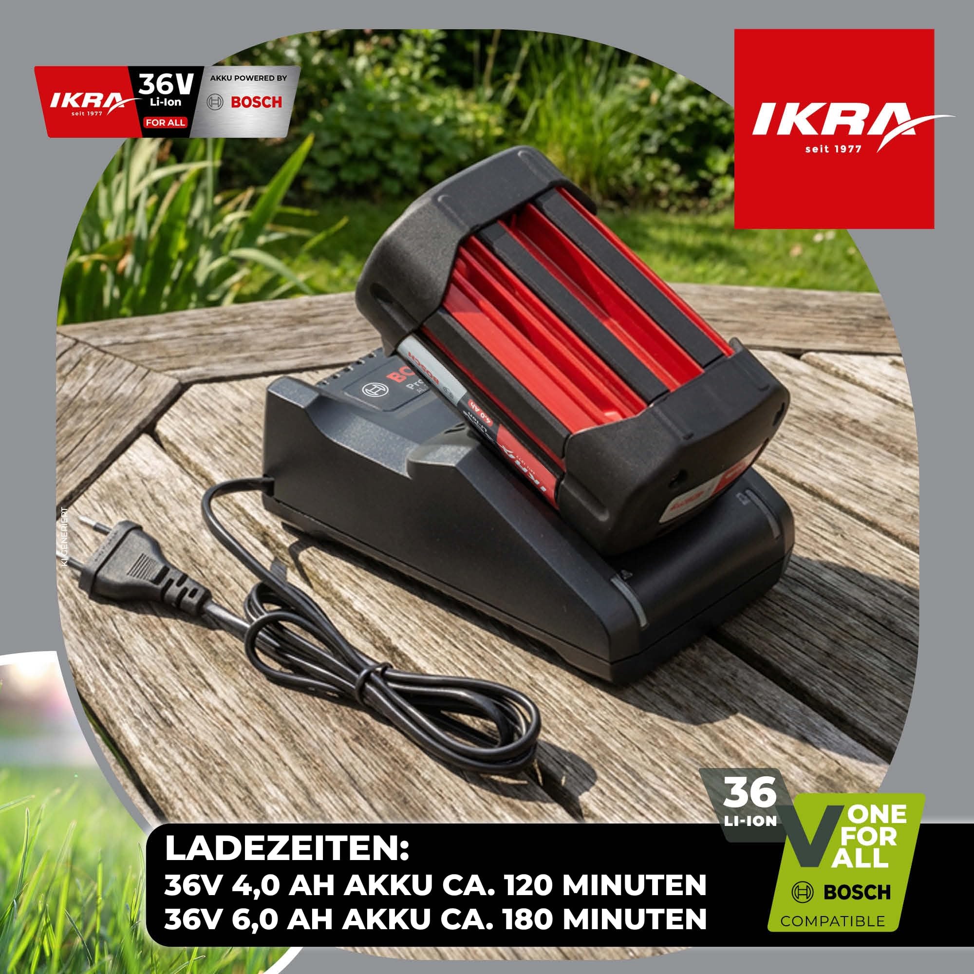 ikra-al-36v-20-36v-akku-ladeger-t-ladestation-2-0a-mit-led-anzeige image 5