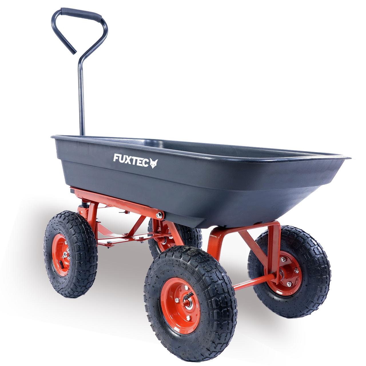 fuxtec-kippwagen-fx-kw2175-transportwagen-300-kg-mit-kippfunktion image 2