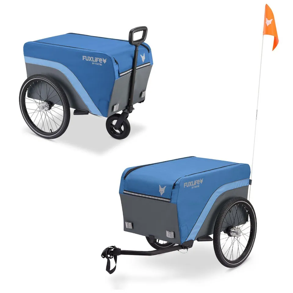 fuxlife-by-fuxtec-fx-la120-lastenanh-nger-2-in-1-fahrradanh-nger-und-handwagen image 1