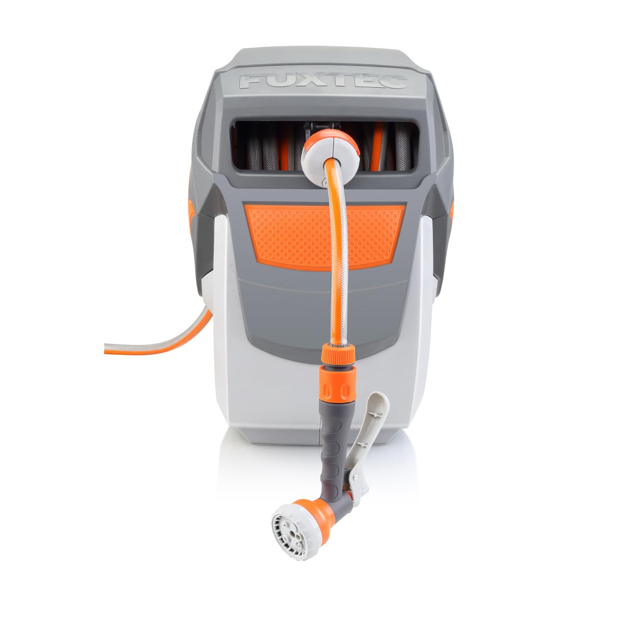 fuxtec-wasserschlauchaufroller-20m-rund-fx-wsa20-orange-grau-b-ware image 5