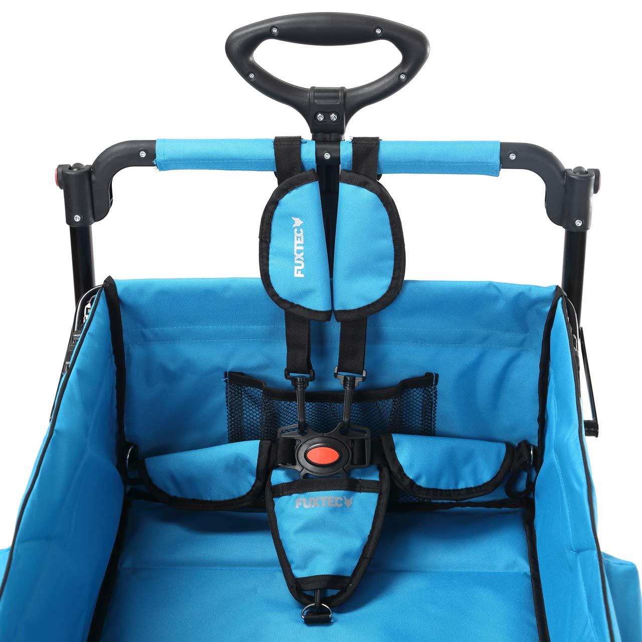 fuxtec-5-punkt-anschnallgurt-t-rkis-f-r-bollerwagen-ct-850 image 2