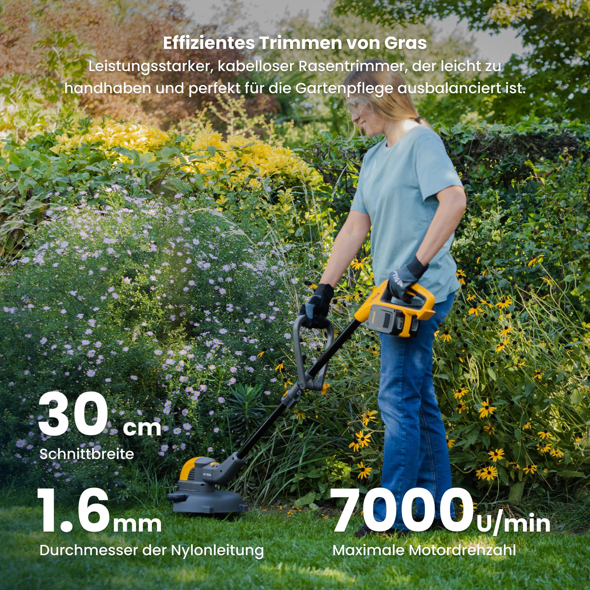 stiga-gt-300e-kit-akku-rasentrimmer-30-cm-inkl-2x-20v-2ah-akku-und-wand-ladestat image 5