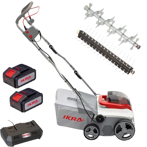 ikra-iavl-2-2040-3in1-akku-vertikutierer-rasenl-fter-40v-40-cm-inkl-2x-4-0ah-akk image 7