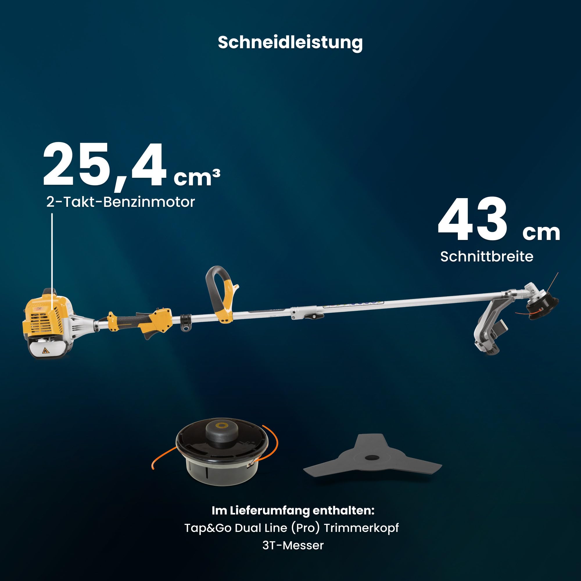 stiga-bc-330-a-benzin-motorsense-25-4-cm-43-cm-mit-fadenkopf-und-messer image 3
