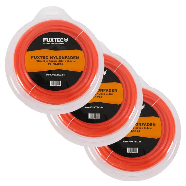 fuxtec-nylonfaden-viereckig-square-3er-set-40-m-x-4-0-mm image 1