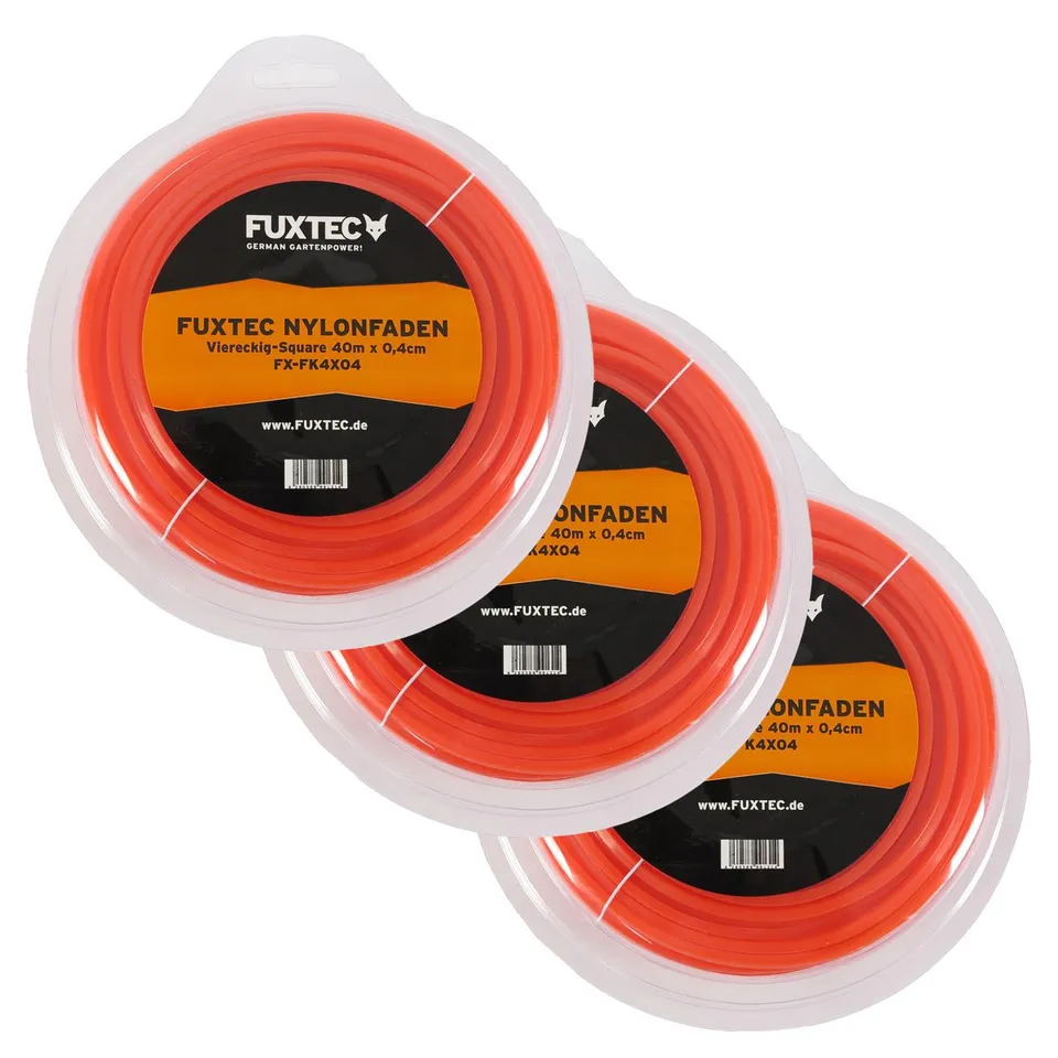 fuxtec-nylonfaden-viereckig-square-3er-set-40-m-x-4-0-mm image 1