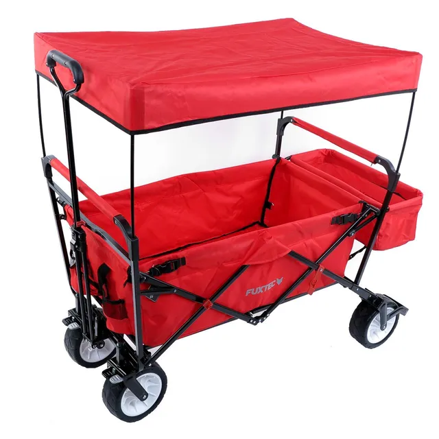 fuxtec-bollerwagen-jw-76cr-rot-mit-sonnendach-b-ware image 1