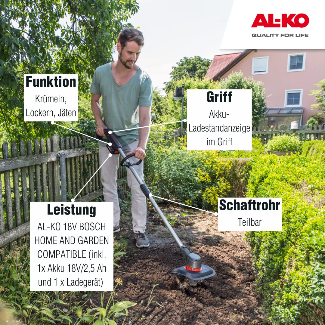 al-ko-akku-bodenhacke-tl-1820-20-cm-4x4-metallmesser-inkl-18v-akku-ladeger-t image 2