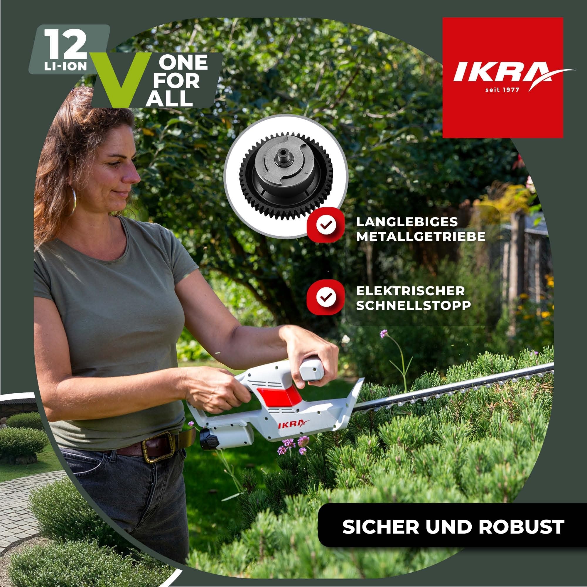 ikra-iahs-1240-akku-heckenschere-12-v-inkl-akku-ladeger-t-brille image 4