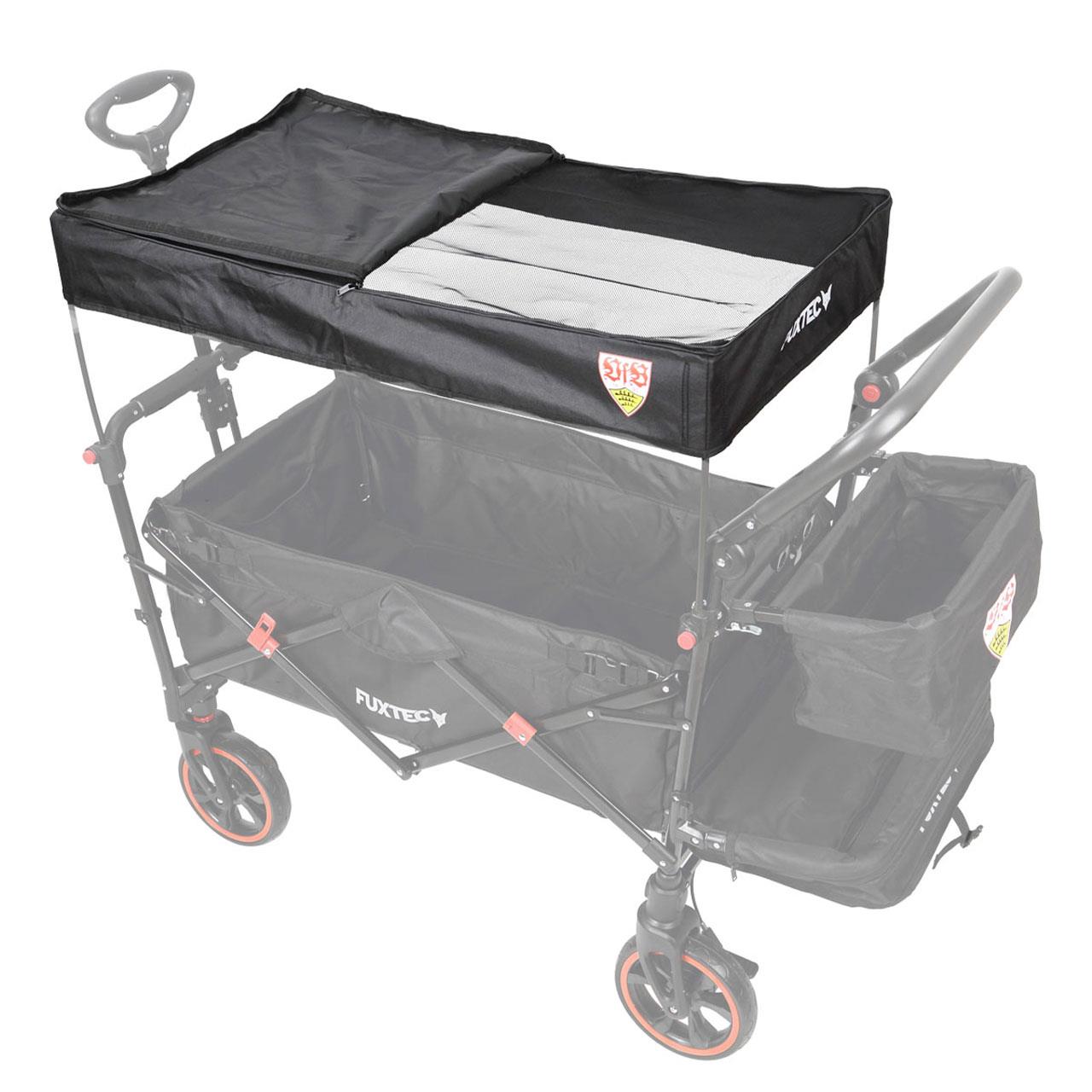 fuxtec-sonnendach-schwarz-vfb-edition-f-r-bollerwagen-ct850 image 1