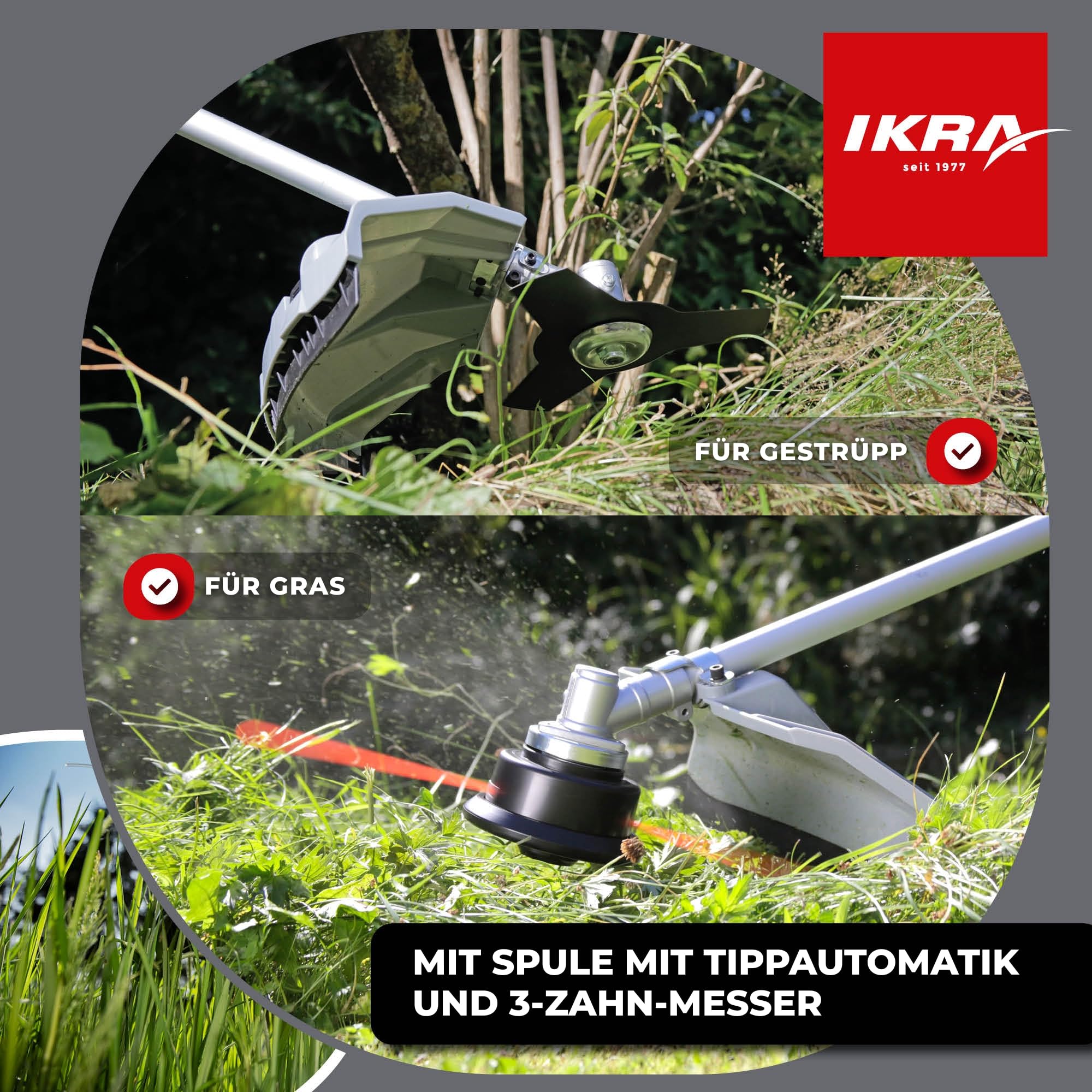 ikra-ibf-4342-benzin-freischneider-42-7-cm-1-25-kw-42-cm-faden-25-5-cm-messer image 2