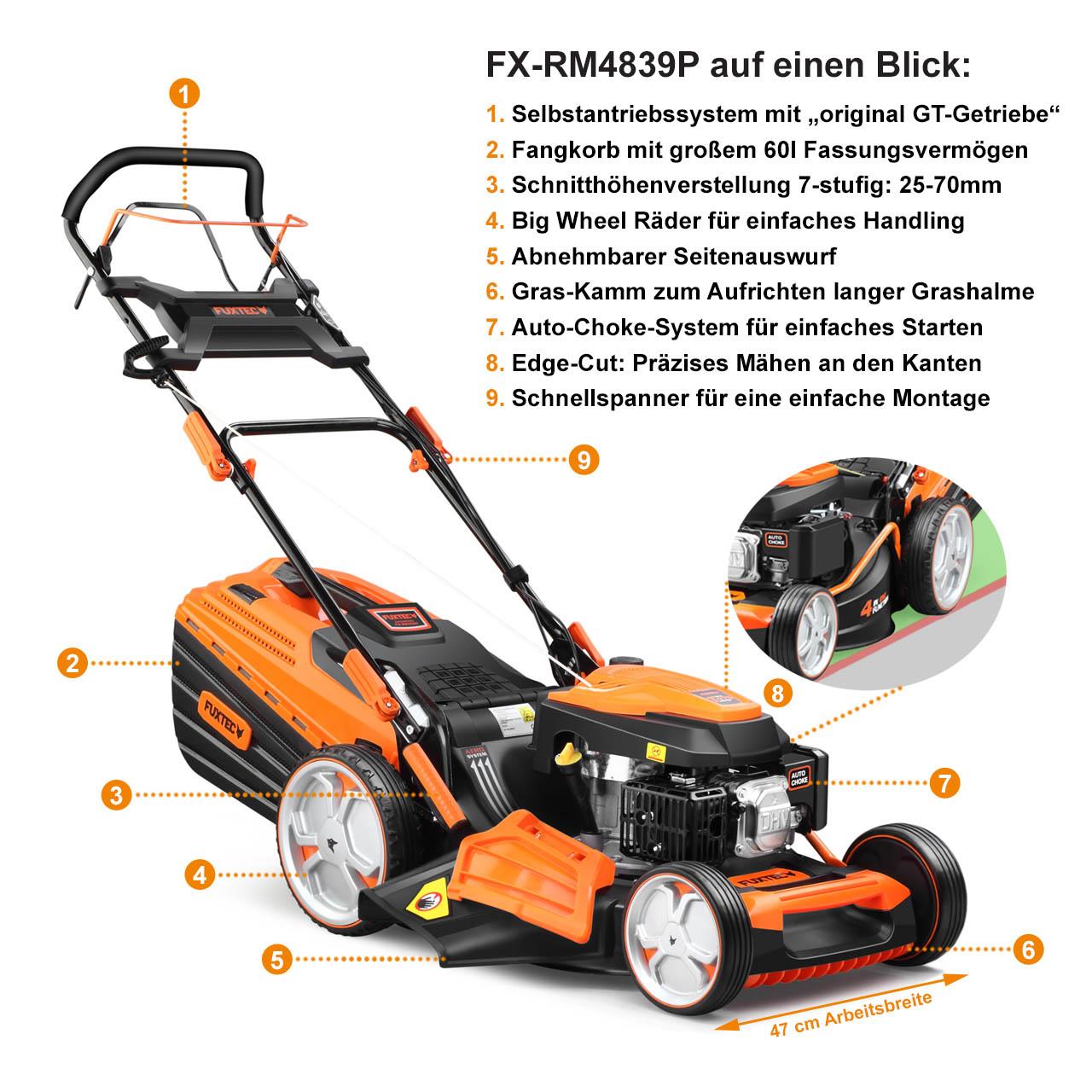 fuxtec-profi-benzin-rasenm-her-fx-rm4839p-4in1-b-ware image 2