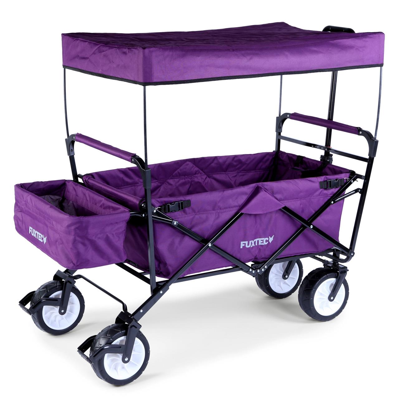 fuxtec-bollerwagen-jw-76cp-lila-mit-sonnendach-b-ware image 4