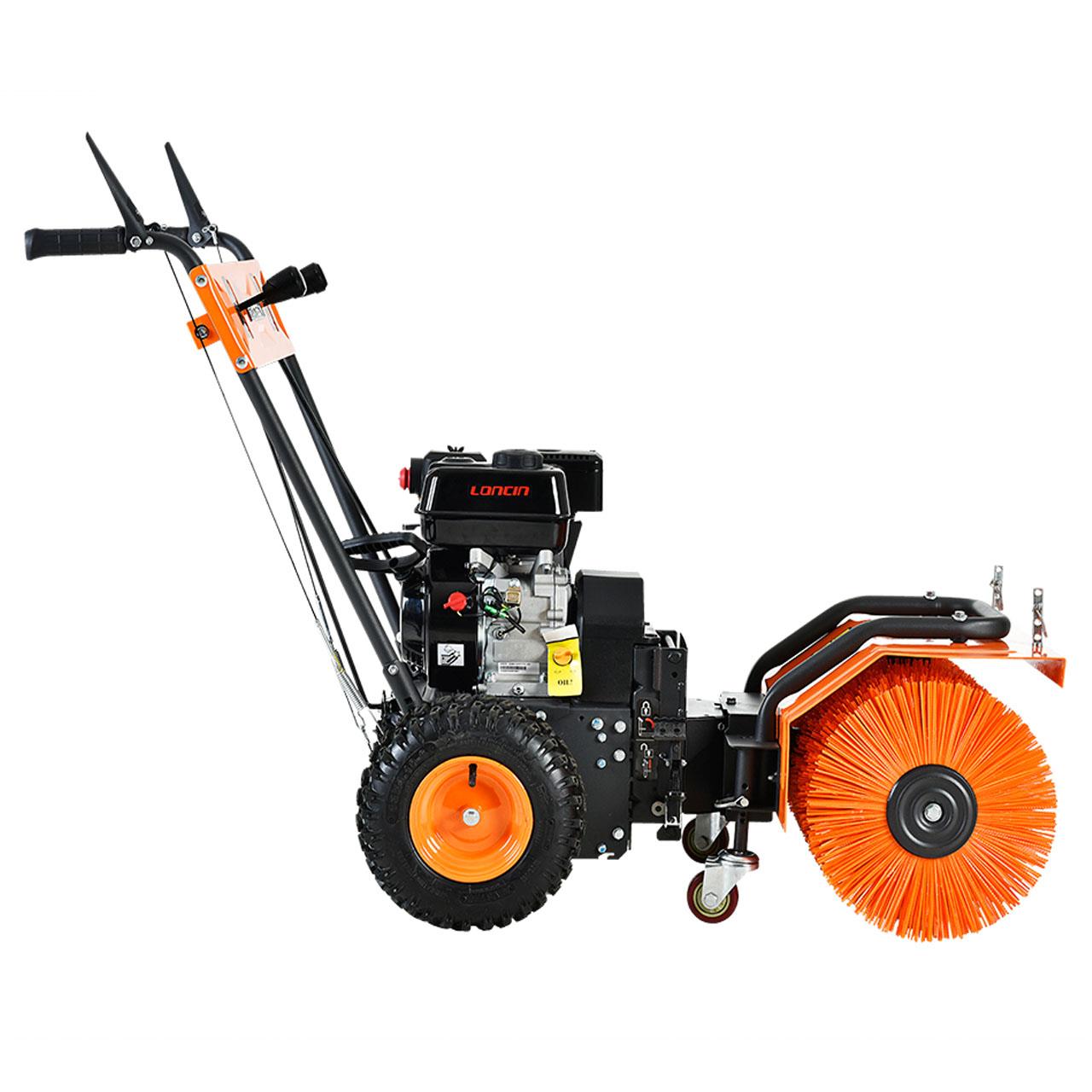 fuxtec-benzin-kehrmaschine-fx-km196-set3-mit-schneeschild-und-kehrgutsammelbeh-l image 3
