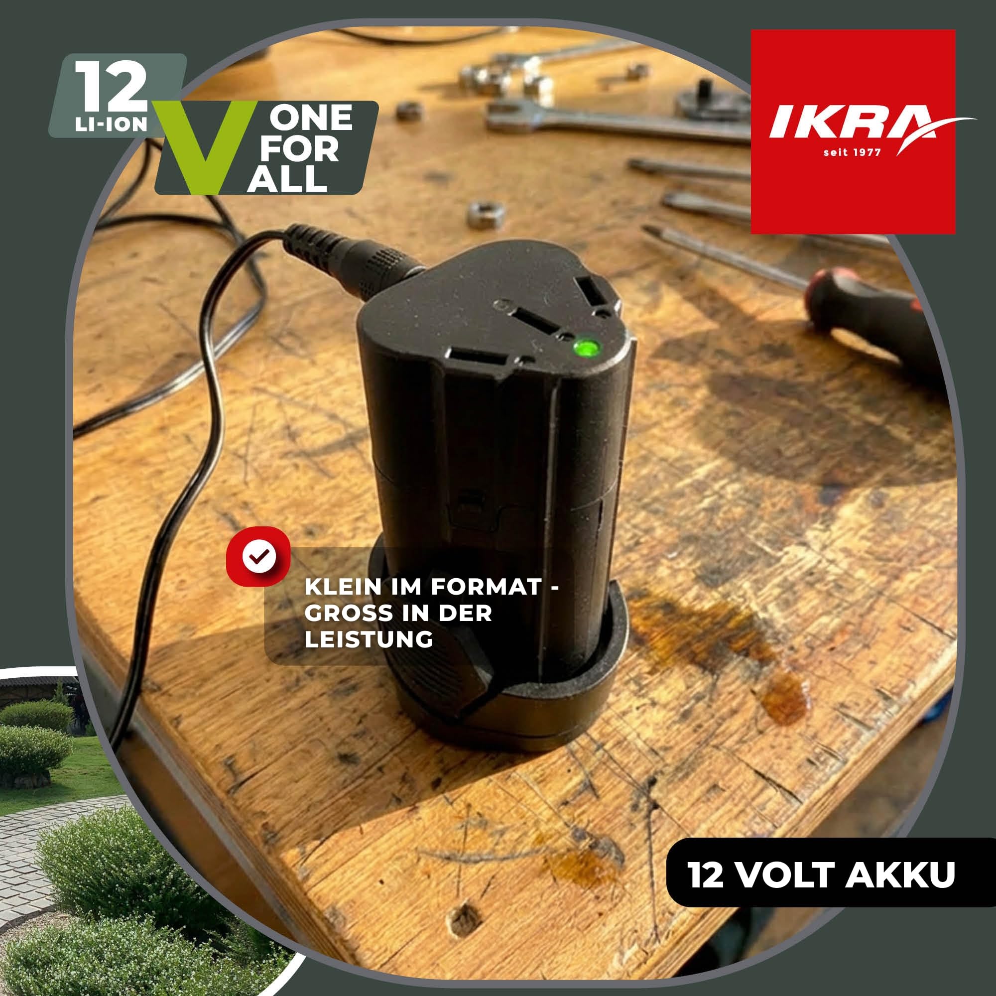 ikra-li-27-lithium-ionen-ersatzakku-12v-2-5ah-f-r-ikra-12v-gartenger-te image 2