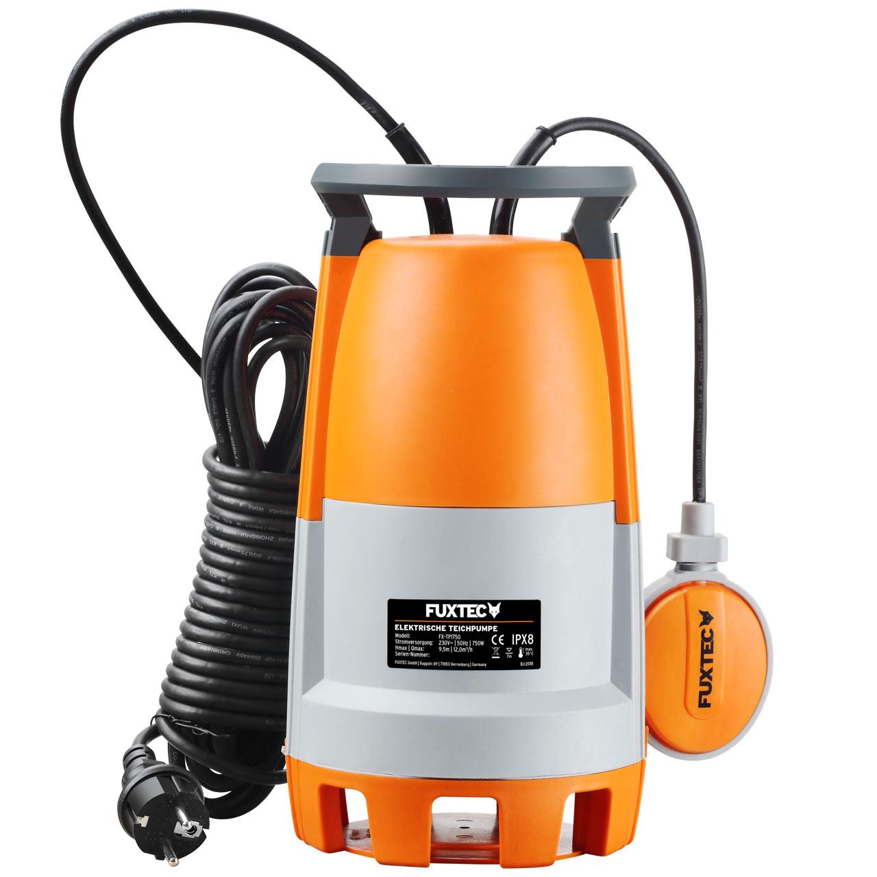 fuxtec-tauchpumpe-fx-tp1750-750-watt-schmutzwasserpumpe-12-000-l-h image 2