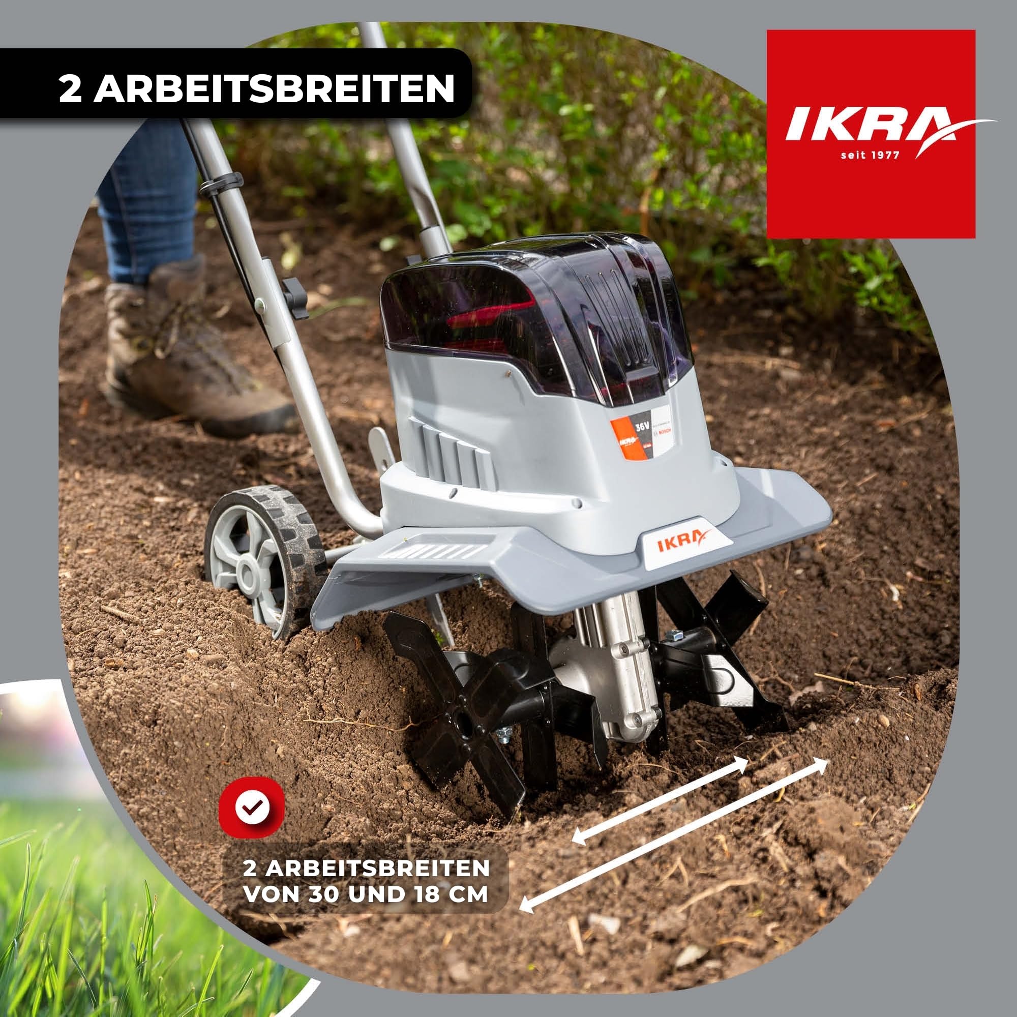ikra-ib-tc-36-akku-bodenhacke-motorhacke-ohne-akku-18-30-cm image 6