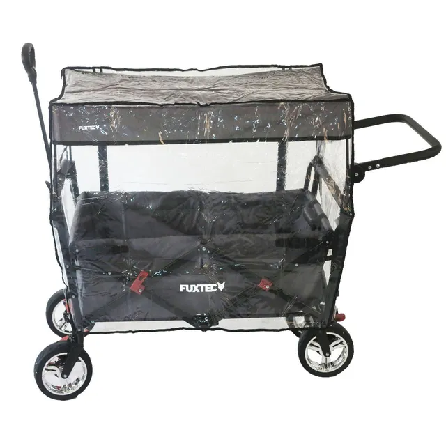 fuxtec-regenschutz-transparent-f-r-bollerwagen-ct700-wetterschutz-mit-klettversc image 1