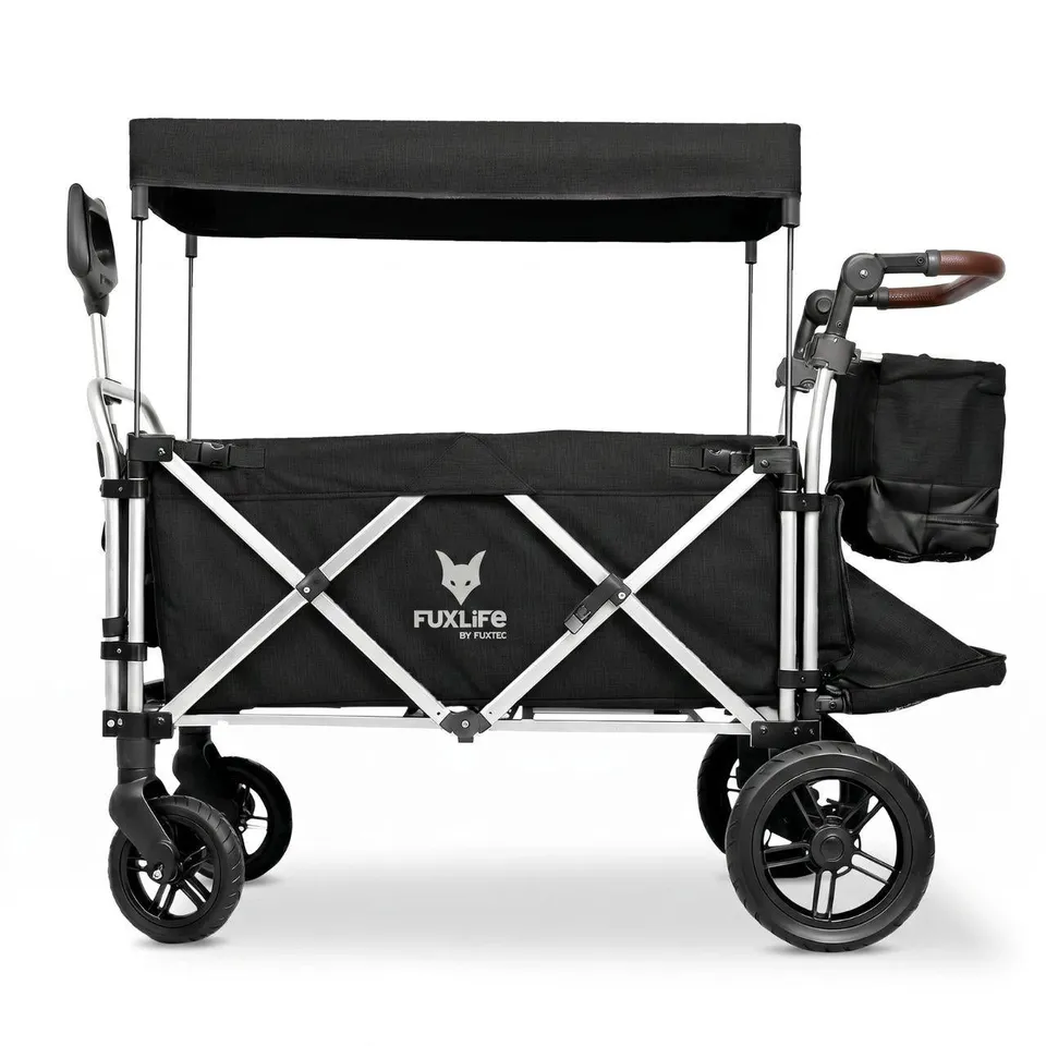 fuxtec-fuxlife-premium-bollerwagen-fx-ctl950-f-r-2-kinder-mit-sonnendach image 1