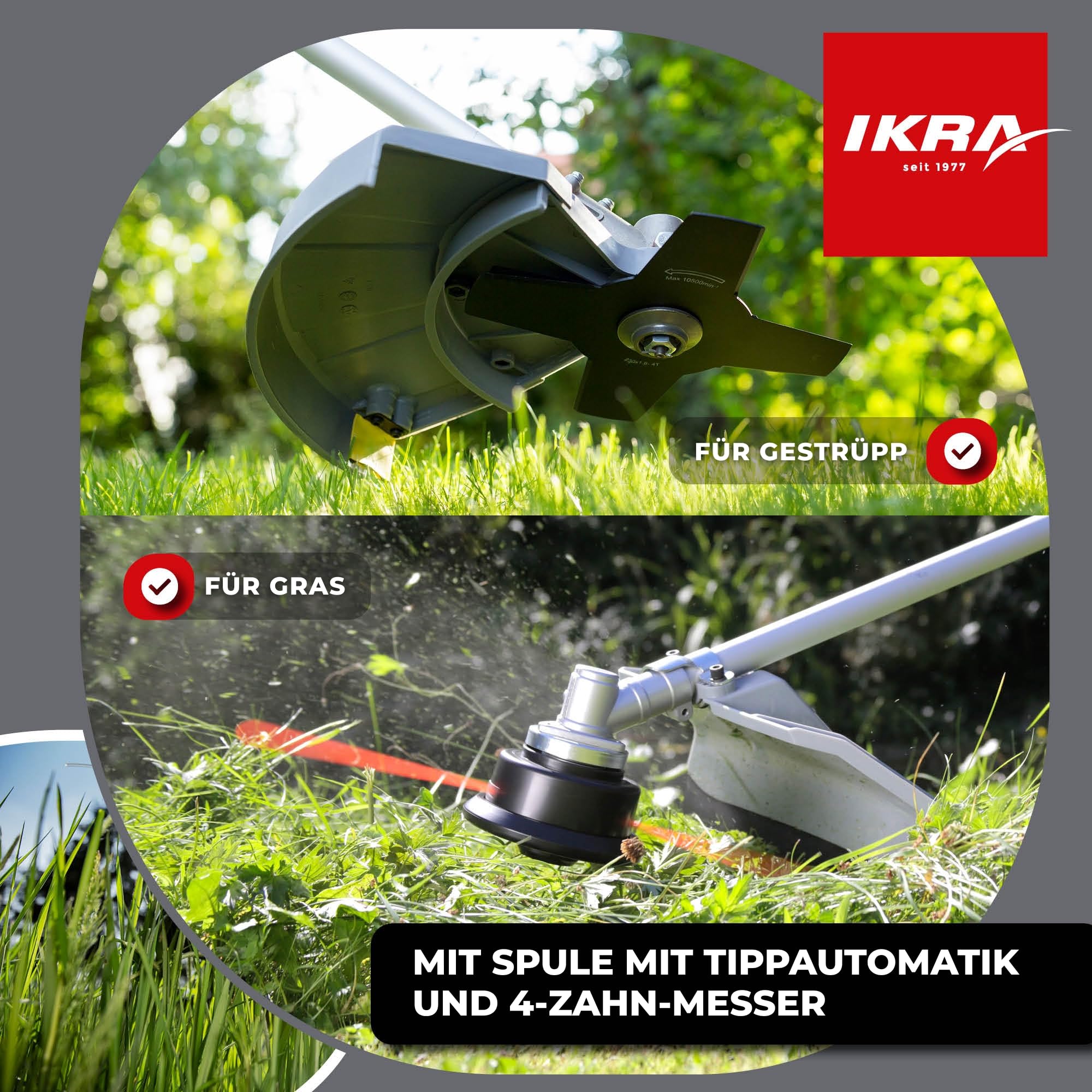 ikra-ibf-25-1-benzin-freischneider-inkl-faden-messer image 3