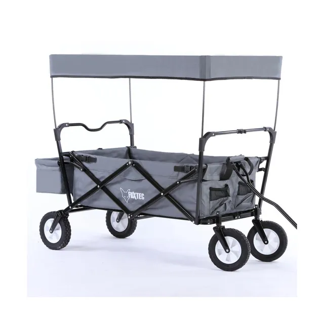 fuxtec-bollerwagen-ct300-grau-mit-sonnendach-b-ware image 1
