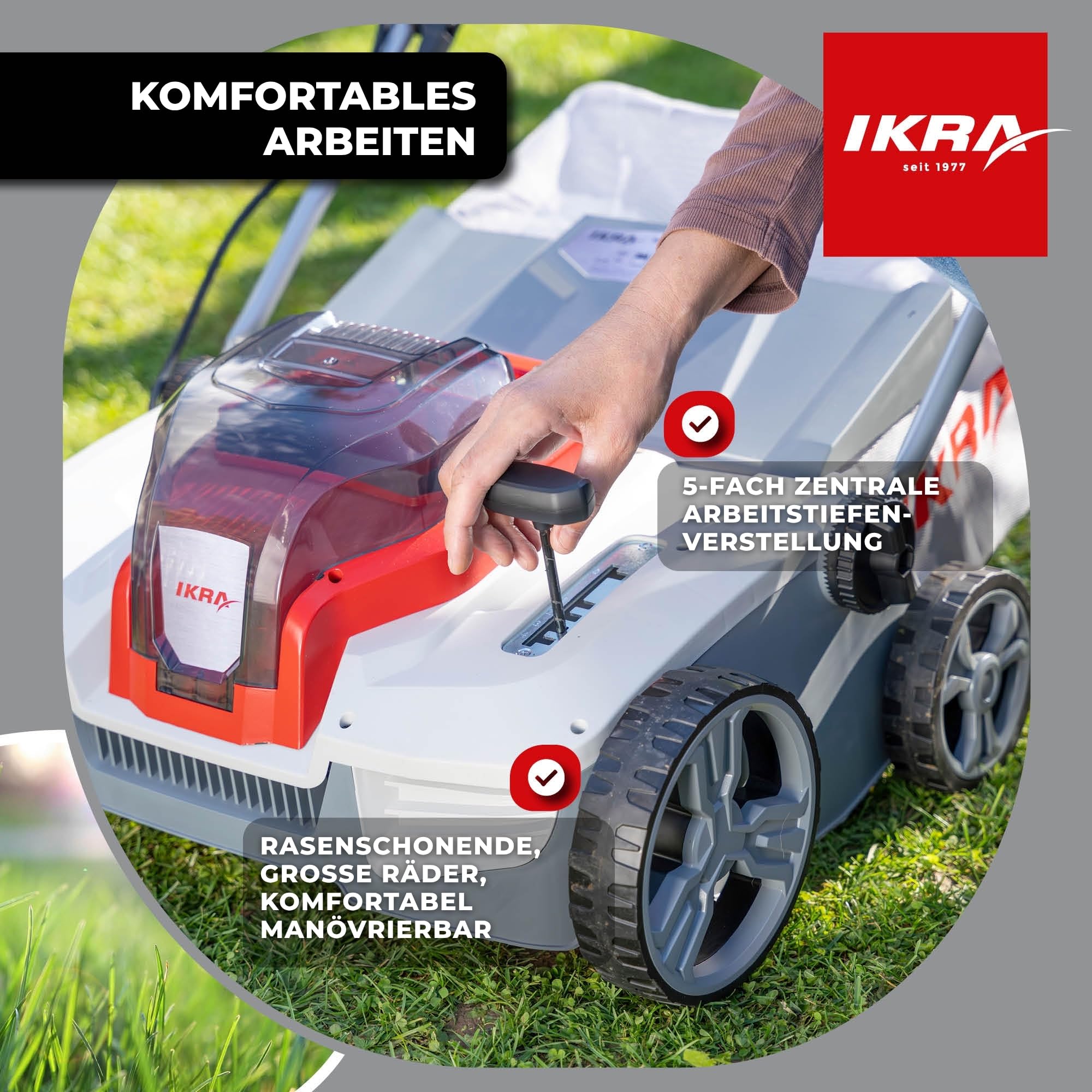 ikra-iavl-2-2040-3in1-akku-vertikutierer-rasenl-fter-40v-40-cm-inkl-2x-4-0ah-akk image 2