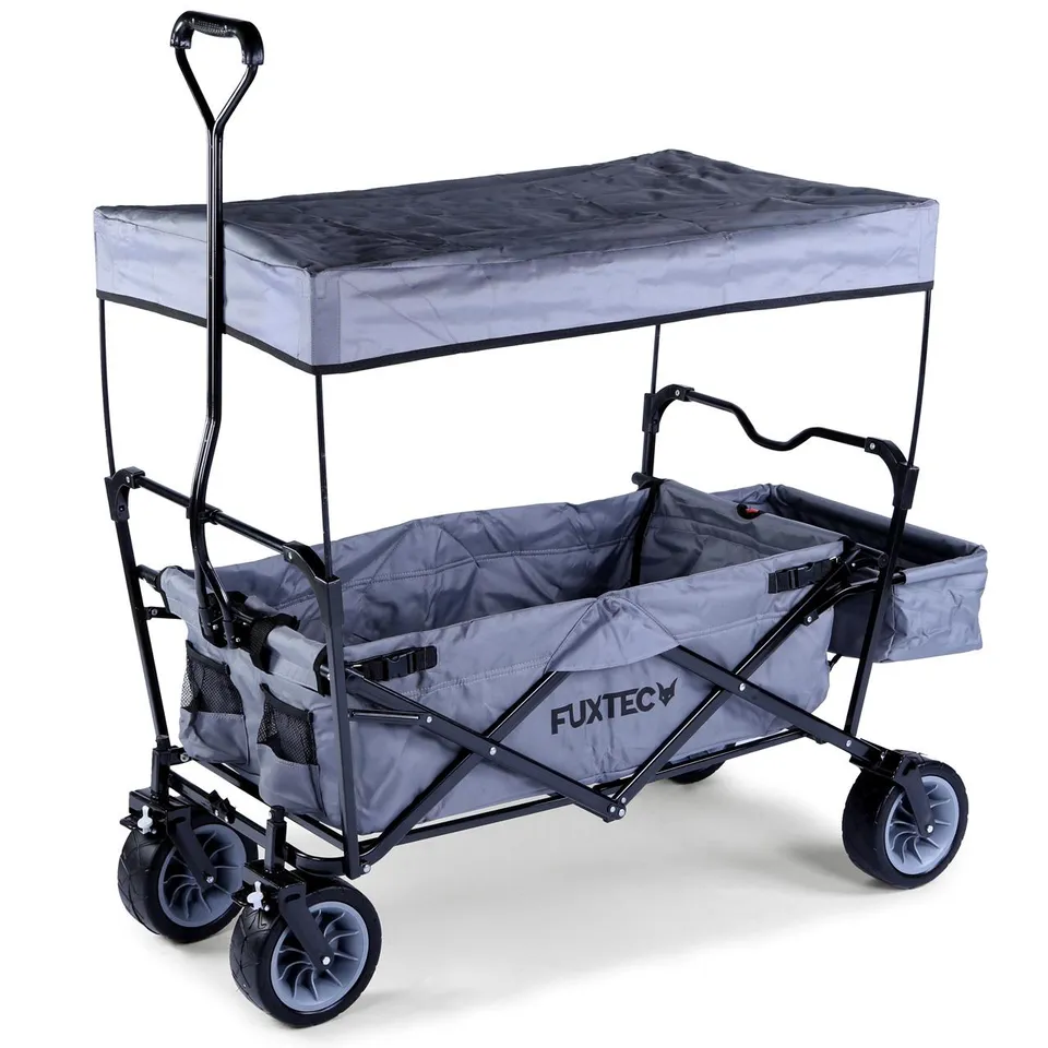 fuxtec-b-ware-bollerwagen-fx-bw100-grau-faltbar image 1