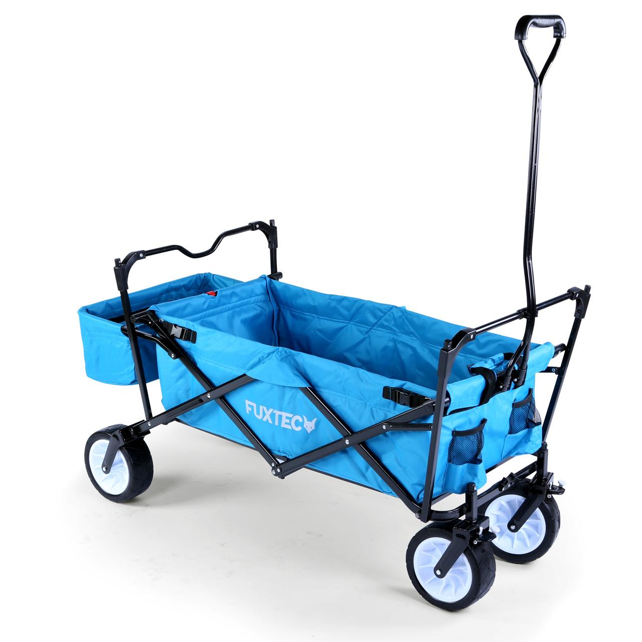 fuxtec-bollerwagen-fx-bw100-t-rkisblau-b-ware-faltbar-75-kg image 7